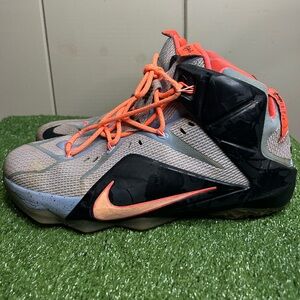 Size 12M- Nike LeBron 12 'Easter / Sunset Glow Nike Basketball shoes
